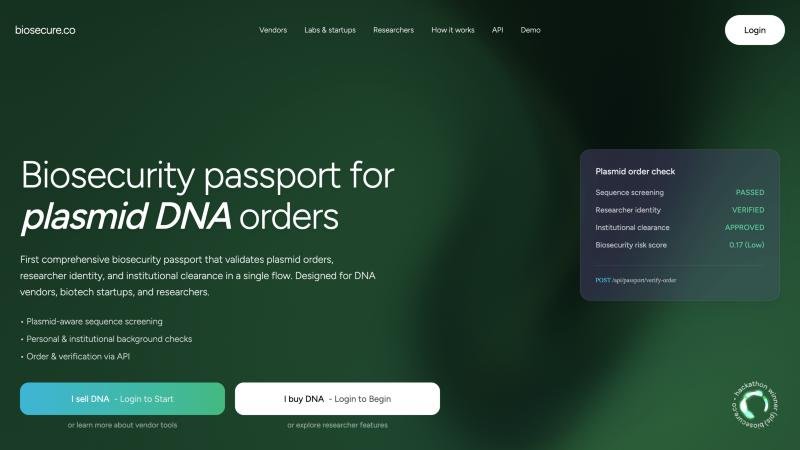 BioSecure demo application